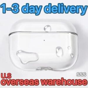 USA Stock For Apple Airpods Pro 2 Generation pro 2 airpod 4 Headphone Accessories Solid TPU Silicone Protective Earphone Wireless Charging Shockproof ai Case