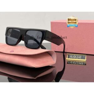 miuly sunglasses Luxury Designer Sunglasses For Women Rectangle Square Vintage Shades Driving Polarized Sunglass Male Sun Glasses Fashion Metal Plank Sunglas 237