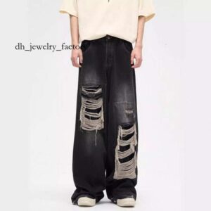 now3 jumpnext Jeans Designer Men's Jeans Black Flare Pants Men Clothing High Street Retro Baggy Harajuku Style Trend Streetwear Casual Trousers f41