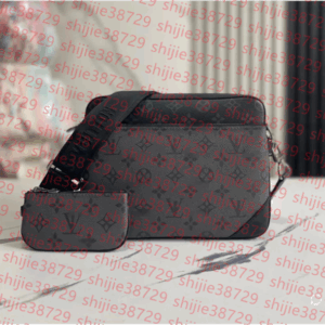 2024 Designer bags men 3pcs Trio Leather Black Flowers Messenger Purse Crossbody Bags Shopping Bag Plain Shoulder bag Handbags Women Wallets purse bag