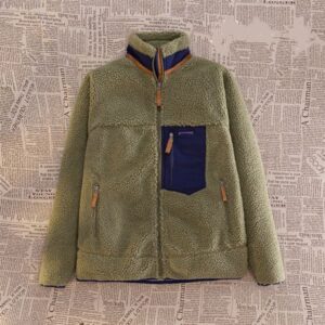 Mens Designer Outdoor Fleece Lamb Fleece Loose Large Thickened Polar Fleece Trendy Coat for Men and Women