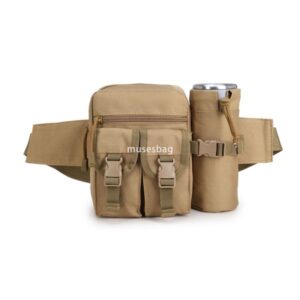 New waterproof fabric tactical kettle bag military enthusiast leisure outdoor bag men's and women's sports small bag camouflage travel waist bag