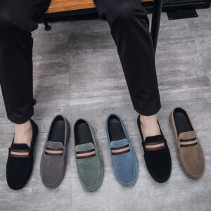 Spring new men's casual Loafers business trend soft-soled driving shoes