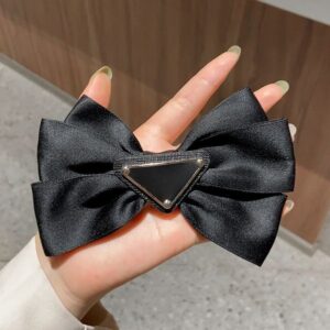 Brand Letter Bow Hair Clips Triangle Designer Jewelry Barrettes Hair Clip Headdress Princess Hair Accessories Gifts