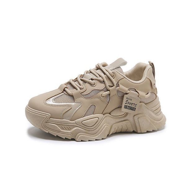 2024 New Fashion Shoes Free shipping lace-up Women's White Wear resistant sports casual Wear Height increasing thick soled shoes shoes Outdoor breathable 35-40