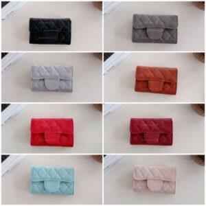 Top-quality Card Holders Designer wallet Luxury wallet Fashion women porte carte casual card holder new trendy clipgenuine leather texture Purse small coin purse