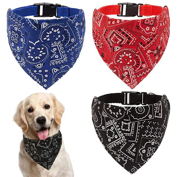 Bandana Scarf Adjustable Dog Bandanas Collar Puppy Cat Neckerchief Pet Accessories for Small Medium Large Dogs 160