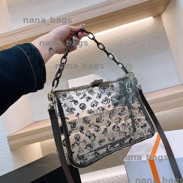 Luxury Designer Lucency Fashion Women Mini Jelly Bag With Wallet Beach Tote Crossbody Bags Clutch Shoulder Handbag Purse Messenger 2308232BF