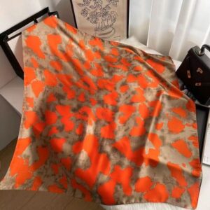 Multi-Purpose 90CM Silky Stripe Print Fashion Scraf Made from High-Quality Material