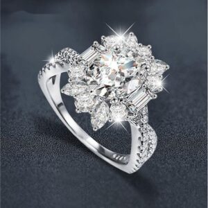 Sophisticated Oval Shape Engagement Jewelry Piece Featuring Moissanite Gemstone