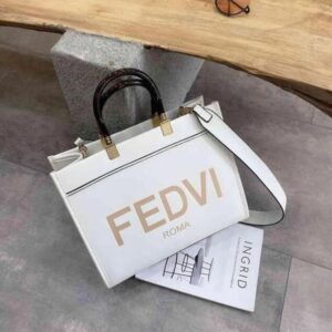 FCosmetic Bags Tote Bags Sunshine handbags Shoulder Genuine Leather handbag Large Capacity Totes Brown