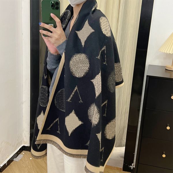 Designer Winter Scarf Elegant Women's Scarves Cashmere Warm Windproof Shawl 8 Fashion Colors