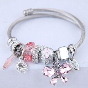 Butterfly metal women's bracelet, niche, fresh, beautiful, light luxury bracelet