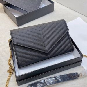 Designer Bag Shoulder Bag Womens Luxury High Quality Black Classics Caviar bag Gold Silver Chain Bag Crossbody Bag Handbag Women Mini Black leather Flap Purses 001