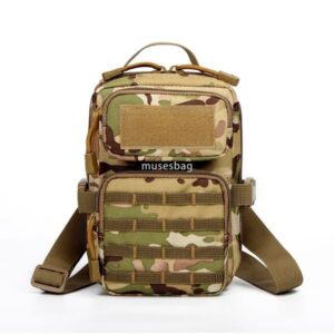Sports outdoor tactical army camouflage small bag crossbody bag riding travel hanging bag manufacturers direct supply