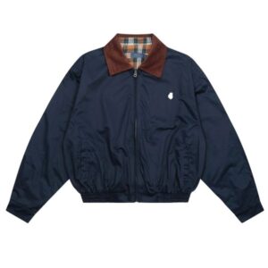 mens designer jacket polo jackets horsees embroidery vintage style stand collar cleanfit coat