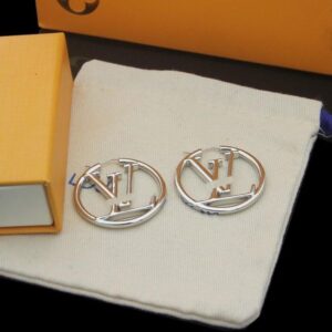 Designer Gold Earrings Hoop Women Earrings Extravagant Studs 4cm Classic Simple Earring Steel Silver Fashion Jewelry Letter Engagement Valentine's Day Gift #5yh7