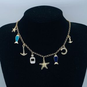 Luxury Women Brand Necklace Choker Pendant High Quality Designer Bracelet Necklace Wedding Party Jewelry with Box