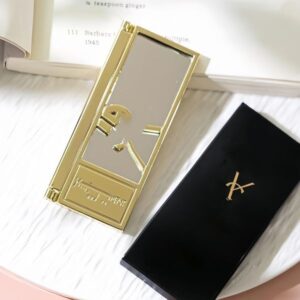 Gold Folding Make Up Compact Portable Hd Make-up Cosmetic Holiday Keyring Mirror For VIP Client