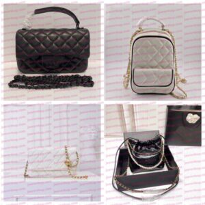 Portable Single Shoulder Chain Bag For Outings Women's Leather Single Shoulder Bag Hand-Held Tote Bag Large Capacity Backpack Designer Bag