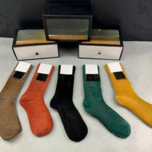 Brand Mens Womens Socks Five Luxurys g Sports Winter Mesh Letter Printed Brands Cotton Man Femal Sock With Box