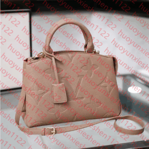 2024 Top Quality Genuine Leather Bags Women Embossing Handbags Shoulder Messenger Bags PETIT PALAIS Tote GRAND PALAIS Satche