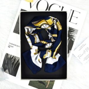High-Quality Narrow Satin Neckscarf Stylish & Practical Womens Everyday Attire Addition