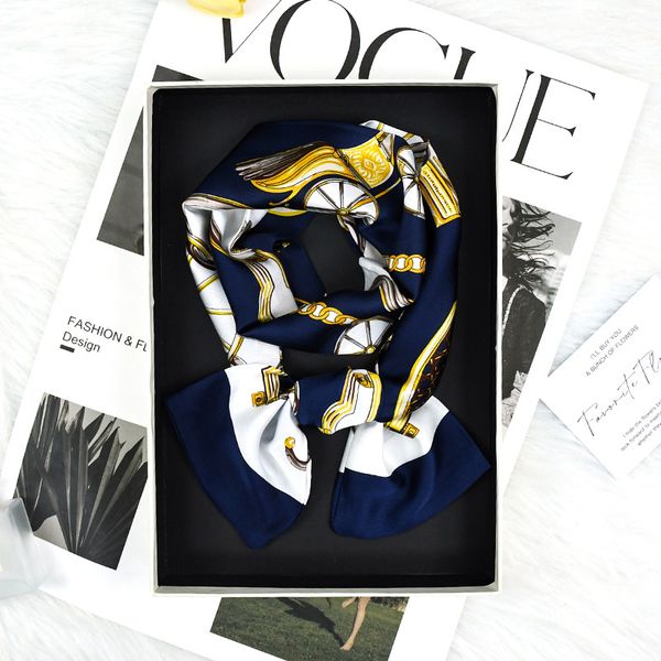 High-Quality Narrow Satin Neckscarf Stylish & Practical Womens Everyday Attire Addition