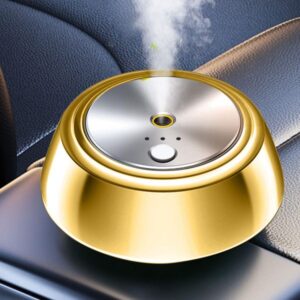 Polychrome Car Ultrasonic Aroma Diffuser Colorful Smart Start With Car Spray Fragrance Fog Aromatherapy Fragrant Air Freshener Portable USB Built-in Battery