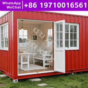 Prefab Flat Pack Home Cabin Global Shipping Quick Assembly Fireproof Materials Tiny Home Residential Cabin Steel Green Building