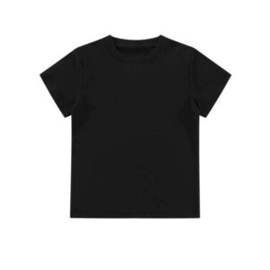 220g Summer New Fashion Round Neck Short Sleeve Solid Color Women's T-Shirt Wholesale