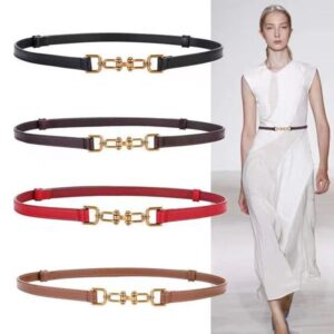Decorative coat paired with skirt, suit jacket, waist belt, fashionable and versatile outerwear for women, stylish and adjustable fine leather belt for women.