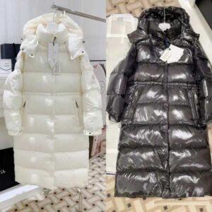 women long coat designer cave -t faucon winter thickened women long hooded coat parka down Jacket Outwears Each grid is filled with down and full