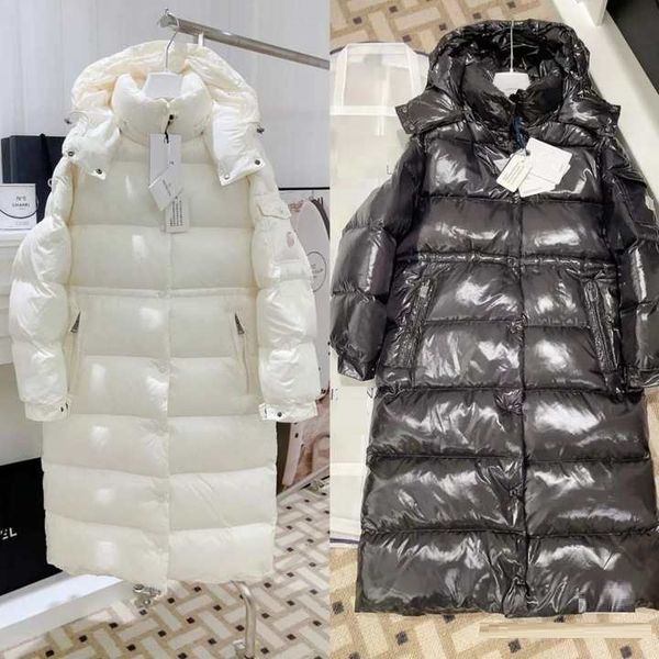 women long coat designer cave -t faucon winter thickened women long hooded coat parka down Jacket Outwears Each grid is filled with down and full
