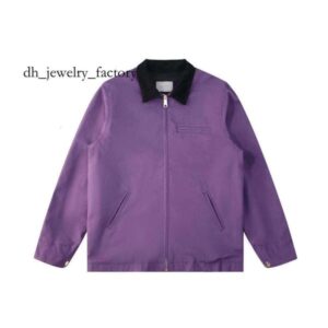 Carrharts Jacket High Quality 25Fw Designer Vintage Washed Canvas Fashion Brand Detroit Casual Loose Outwear Coats Work Clothes carharttlies bdg us size S-XL 16a