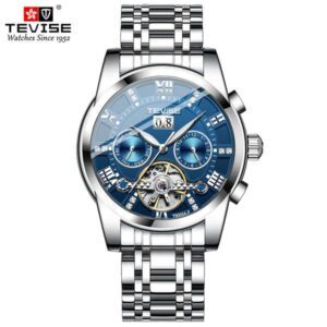TEVISE Automatic Mechanical Watchs Mens Watch Fashionable Mechanical Watch with Multiple Functions and Waterproof T017