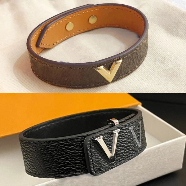 Leather 18K gold-plated stainless steel bracelet, women's wedding gift, men's bracelet, couple bracelet, couple bracelet