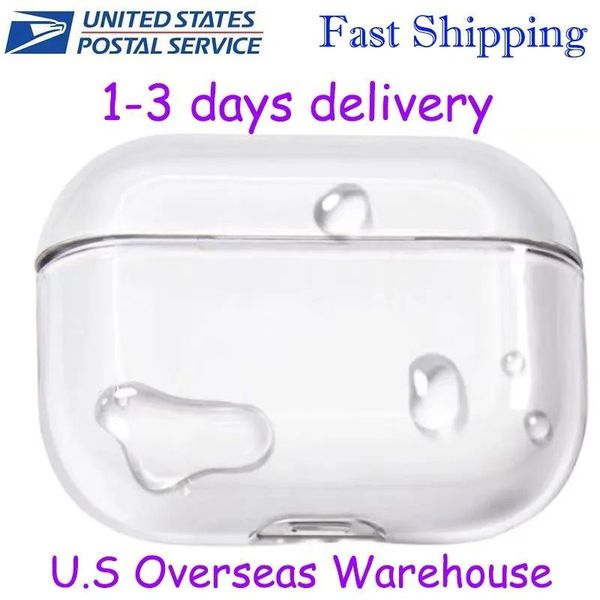 USA Stock For Apple AirPods 4 AirPods pro 2 Headphone Accessories Silicone Protective Headphone Cover Headphone Shockproof TPU Case
