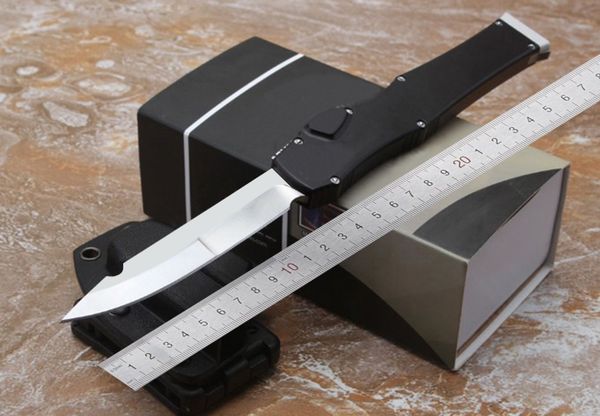 Wholesale latest MT 150-10 knife ELMAX blade trumpt 3 "aluminum handle Black / Green camping knives tactical cutting tool with scabbard