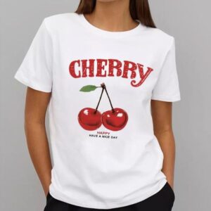 fashion womens graphic vintage tees cherry bow letter print round neck t shirt casual summer short sleeve trendy tops xxxl tshirt