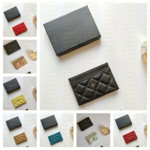 Fashion Card Holder Designer Wallet High-Quality Luxury Solid Color Purset Suitable For Both Men And Women Simple Wallet With Card Slot And Box