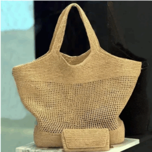 Designer Oxalis Straw Raffias Crochet Shoulder Handbags Women Crossbody Totes 2 Color Top Quality Beach Bag Leather Shopping Bags Wallet