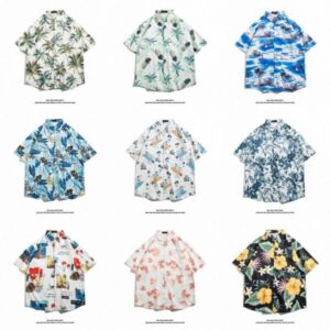 mens shirts vintage shirts hawaiian shirt designer mens womens tshirts man ins shirts summer classic casual short sleeved shirt asian size