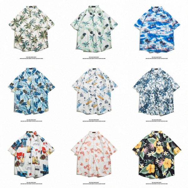 mens shirts vintage shirts hawaiian shirt designer mens womens tshirts man ins shirts summer classic casual short sleeved shirt asian size