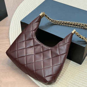 Vintage hobo bag luxury designer bag women's shoulder bag handbag practical skew bag classic diamond bag fashion chain commuter bag large capacity shopping bag