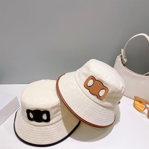 Designer Summer Bucket Hat Fashion Women's Stingy Brim Hats Casual Simple Caps 2 Options