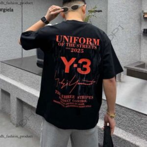 Designers T-Shirt High Quality Summer Y3 Tshirt Men Women Designer T Shirts Short Summer Fashion Letter Print Y-3 T-Shirts High Streer Hip Hop Shirts ff5