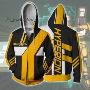 BIANYILONG 2018 new Men Hooded Hyperion 3D Printed Hoodies Casual Tracksuit Casual zipper hoodie hooded hip hop tops T200608 af2