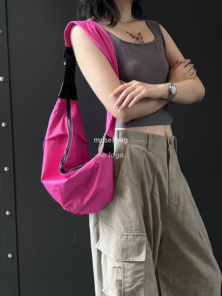 New high quality casual Oxford cloth crossbody bag simple large capacity lightweight single shoulder bag dumplings shape unisex croissant