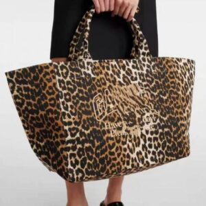 2025 leopard designer bag igner Bag shoulder Woven Shopping Designer bag Large Capacity Tote Summer Beach bags Fashion Bags Backpack Style